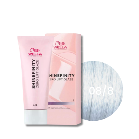 WELLA SHINEFINITY Zero Lift Glaze półtrwała farba do włosów 60 ml | 08/8