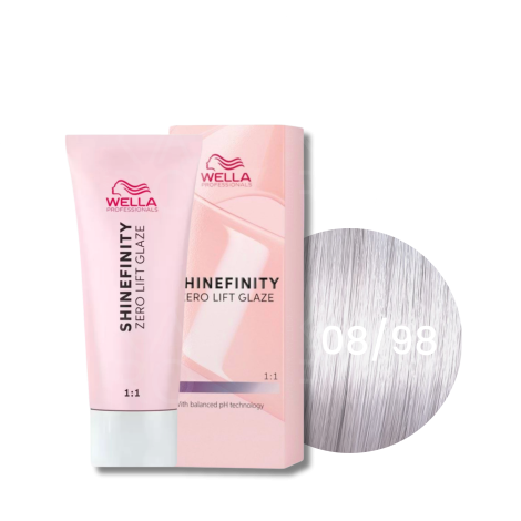 WELLA SHINEFINITY Zero Lift Glaze półtrwała farba do włosów 60 ml | 08/98