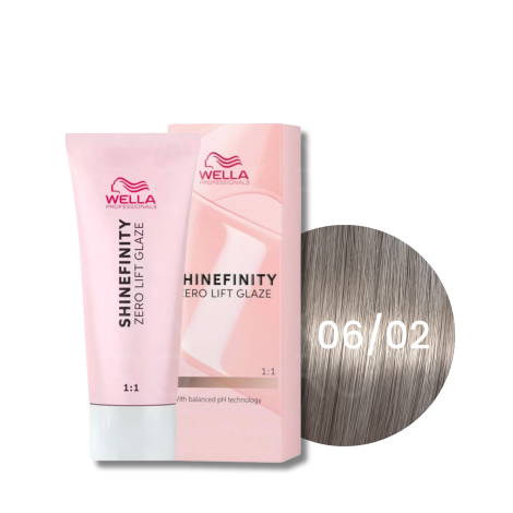 WELLA SHINEFINITY Zero Lift Glaze półtrwała farba do włosów 60 ml | 06/02