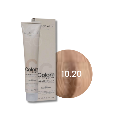 MAXXELLE COLORA ULTRA COLOR trwała farba do włosów anti-age 100 ml | 10.20