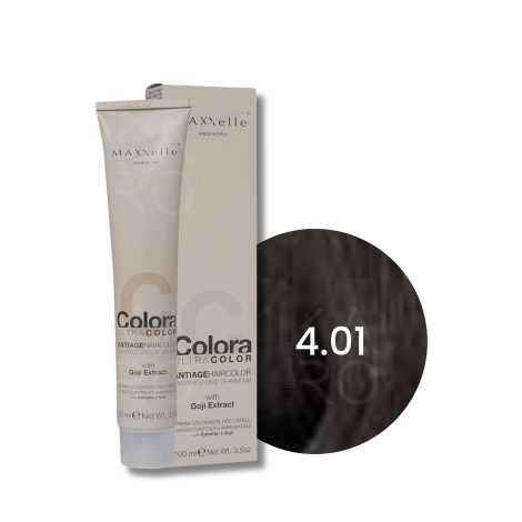 MAXXELLE COLORA ULTRA COLOR trwała farba do włosów anti-age 100 ml | 4.01