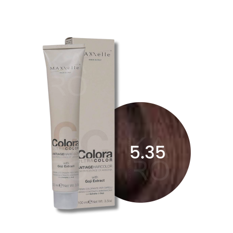 MAXXELLE COLORA ULTRA COLOR trwała farba do włosów anti-age 100 ml | 5.35