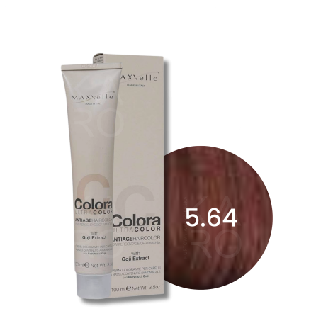 MAXXELLE COLORA ULTRA COLOR trwała farba do włosów anti-age 100 ml | 5.64