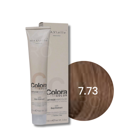 MAXXELLE COLORA ULTRA COLOR trwała farba do włosów anti-age 100 ml | 7.73