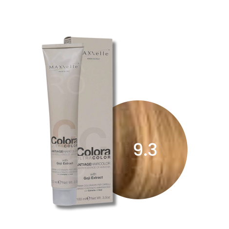 MAXXELLE COLORA ULTRA COLOR trwała farba do włosów anti-age 100 ml | 9.3