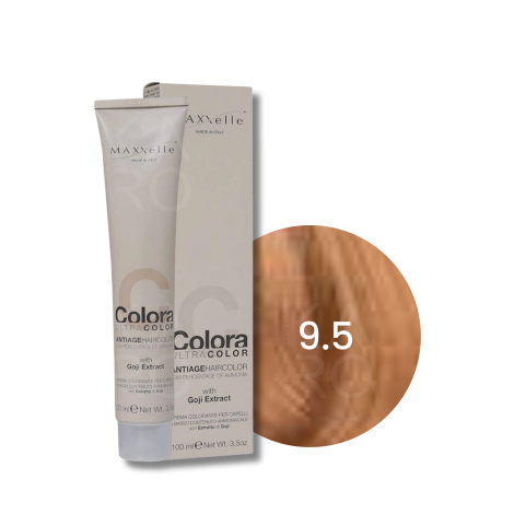 MAXXELLE COLORA ULTRA COLOR trwała farba do włosów anti-age 100 ml | 9.5