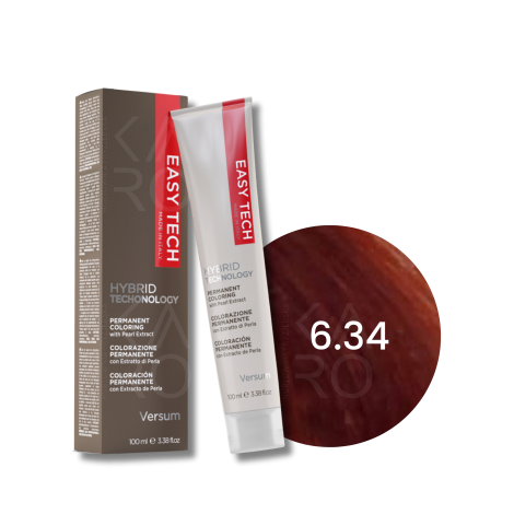 VERSUM EASY TECH profesjonalna trwała farba do włosów 100 ml | 6.34