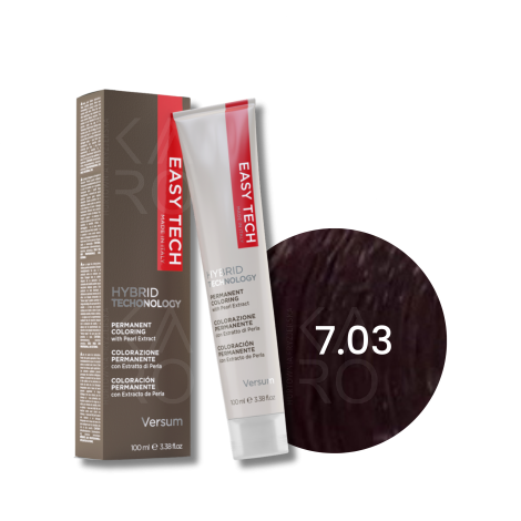 VERSUM EASY TECH profesjonalna trwała farba do włosów 100 ml | 7.03