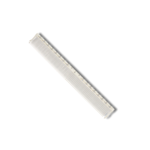 Y.S. PARK G20 profesjonalny grzebień do strzyżeń z linijką | Biały