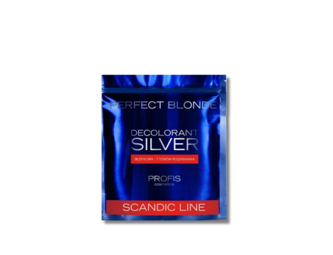 PROFIS SCANDIC LINE Silver bezpyłowy 7 tonowy rozjaśniacz do włosów | 500 g