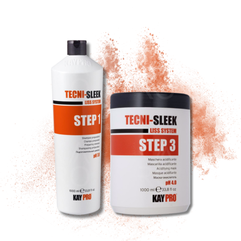 KAYPRO TECNI-SLEEK zestaw | szampon 1000 ml + maska 1000 ml - 2