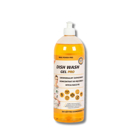 MAX POVER Dish Gel Pro płyn do mycia naczyń o zapachu mandarynki 1000 ml