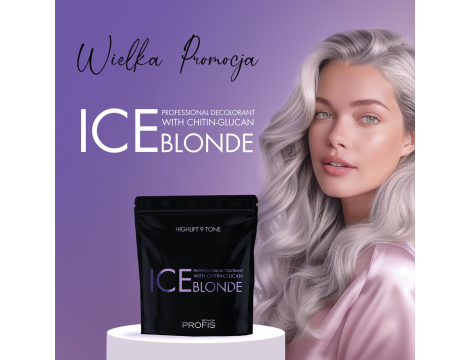 PROFIS ICE BLONDE bezpyłowy 9 tonowy rozjaśniacz do włosów | 500 g - 3