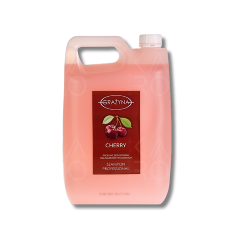 BARBEROSSA GRAŻYNA Cherry szampon fryzjerski do włosów dla salonów 5000 ml