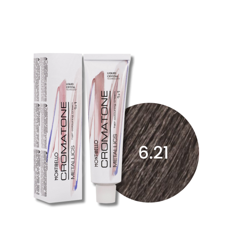 MONTIBELLO CROMATONE METALLICS profesjonalna farba do włosów 60 ml | 6.21