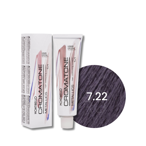 MONTIBELLO CROMATONE METALLICS profesjonalna farba do włosów 60 ml | 7.22