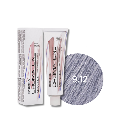 MONTIBELLO CROMATONE METALLICS profesjonalna farba do włosów 60 ml | 9.12
