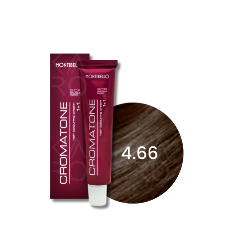 MONTIBELLO CROMATONE profesjonalna trwała farba do włosów 60 ml | 4.66