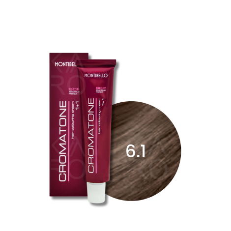 MONTIBELLO CROMATONE profesjonalna trwała farba do włosów 60 ml | 6.1