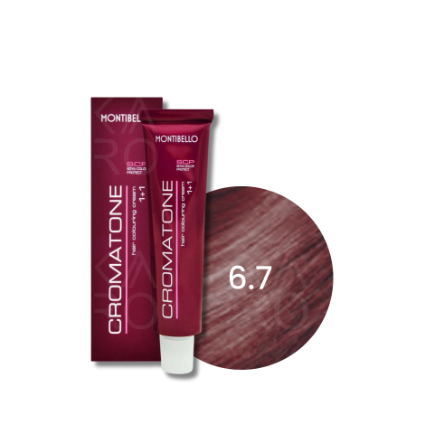 MONTIBELLO CROMATONE profesjonalna trwała farba do włosów 60 ml | 6.7