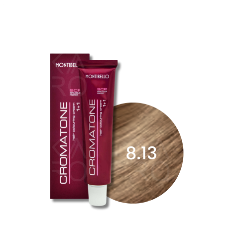 MONTIBELLO CROMATONE profesjonalna trwała farba do włosów 60 ml | 8.13