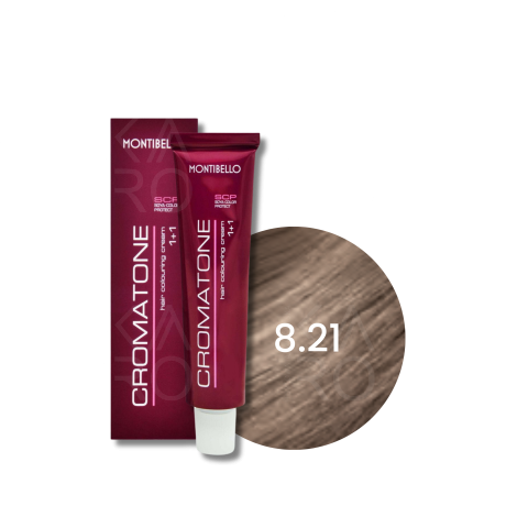 MONTIBELLO CROMATONE profesjonalna trwała farba do włosów 60 ml | 8.21