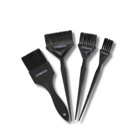 MONTIBELLO zestaw czarnych pędzli do koloryzacji włosów 4 szt.