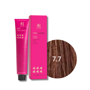 RR LINE REAL COLOR trwała farba do włosów w kremie 100 ml | 7.7