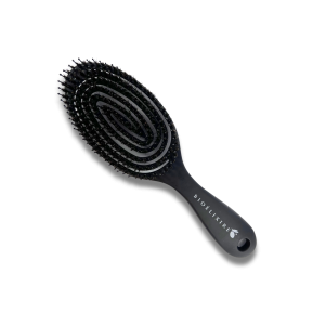 BIOELIXIRE AKCESORIA szczotka wentylująca z naturalnym włosiem dzika czarna
