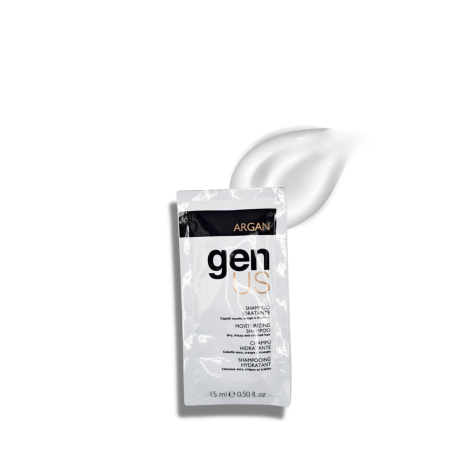 GENUS ARGAN szampon nawilżający do włosów suchych kręconych 15 ml - 2