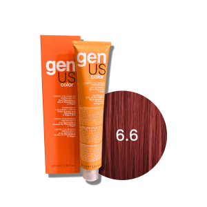 GENUS COLOR trwała farba do włosów krem koloryzujący 100 ml| 6.6