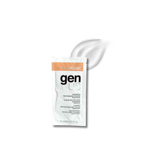 GENUS HYALURONIC szampon wygładzający do włosów farbowanych 15 ml - 2