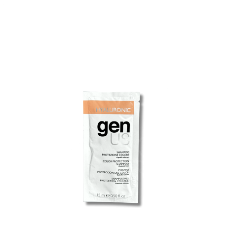 GENUS HYALURONIC szampon wygładzający do włosów farbowanych 15 ml