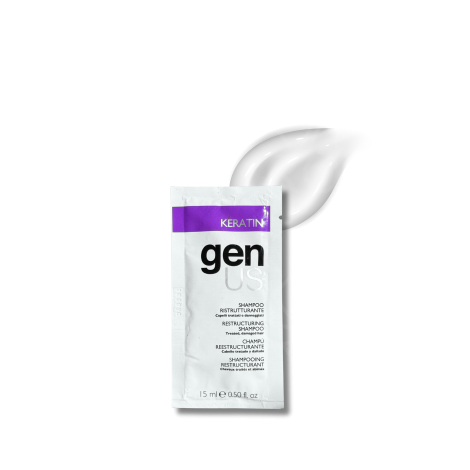 GENUS KERATIN szampon regenerujący do włosów uszkodzonych 15 ml - 2