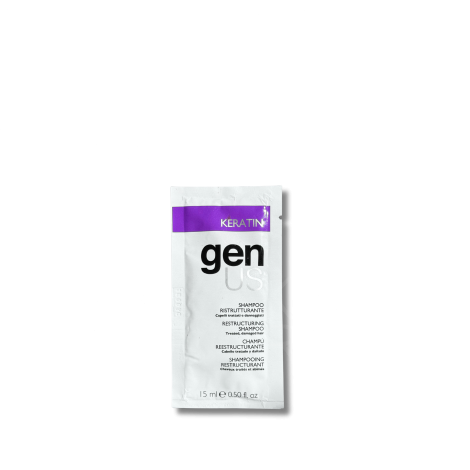 GENUS KERATIN szampon regenerujący do włosów uszkodzonych 15 ml