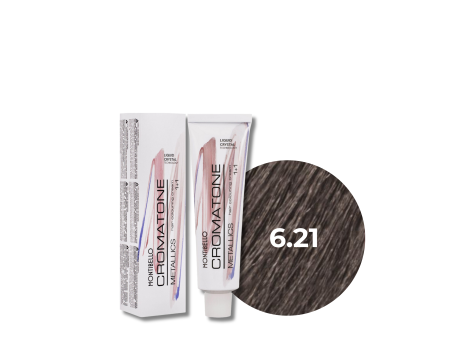 MONTIBELLO CROMATONE METALLICS profesjonalna farba do włosów 60 ml | 6.21