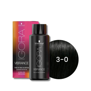SCHWARZKOPF IGORA VIBRANCE farba do włosów ton w ton 60 ml | 3-0