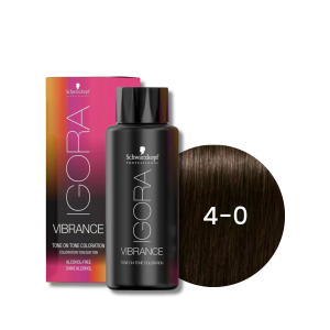 SCHWARZKOPF IGORA VIBRANCE farba do włosów ton w ton 60 ml | 4-0
