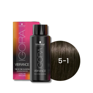 SCHWARZKOPF IGORA VIBRANCE farba do włosów ton w ton 60 ml | 5-1