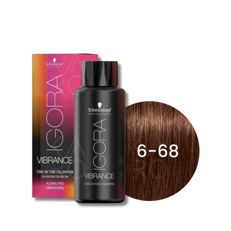 SCHWARZKOPF IGORA VIBRANCE farba do włosów ton w ton 60 ml | 6-68