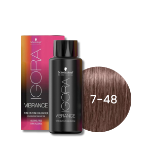 SCHWARZKOPF IGORA VIBRANCE farba do włosów ton w ton 60 ml | 7-48