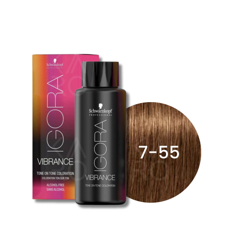 SCHWARZKOPF IGORA VIBRANCE farba do włosów ton w ton 60 ml | 7-55