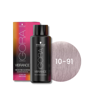 SCHWARZKOPF IGORA VIBRANCE farba do włosów ton w ton 60 ml | 10-91