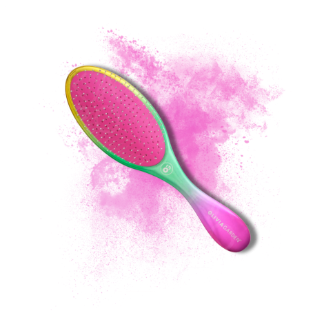OLIVIA GARDEN AURORA Rose szczotka do cienkich włosów Gwiezdna Zieleń - 2