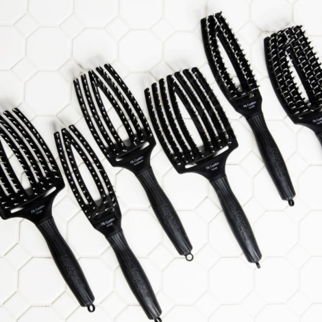 OLIVIA GARDEN FINGERBRUSH COMBO szczotka z włosiem dzika L | Black - 5