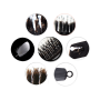 OLIVIA GARDEN FINGERBRUSH COMBO szczotka z włosiem dzika L | Black - 5