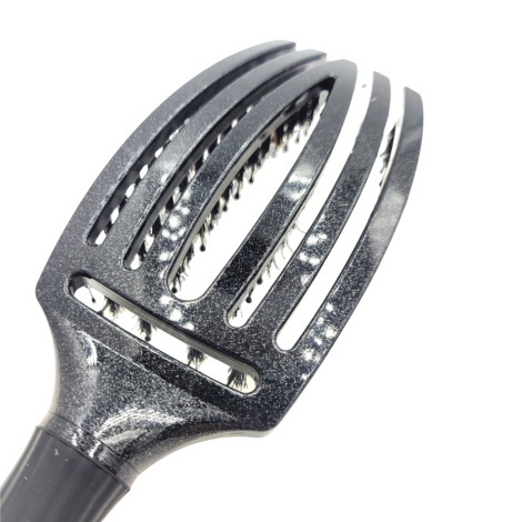 OLIVIA GARDEN FINGERBRUSH COMBO szczotka z włosiem dzika M | Black Onix - 3