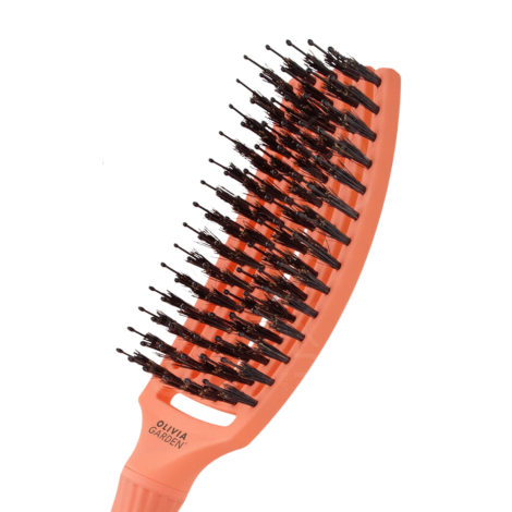 OLIVIA GARDEN FINGERBRUSH COMBO szczotka z włosiem dzika M | Coral - 3
