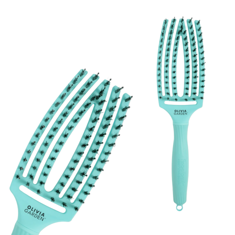 OLIVIA GARDEN FINGERBRUSH COMBO szczotka z włosiem dzika M | Fizzy Mint - 3