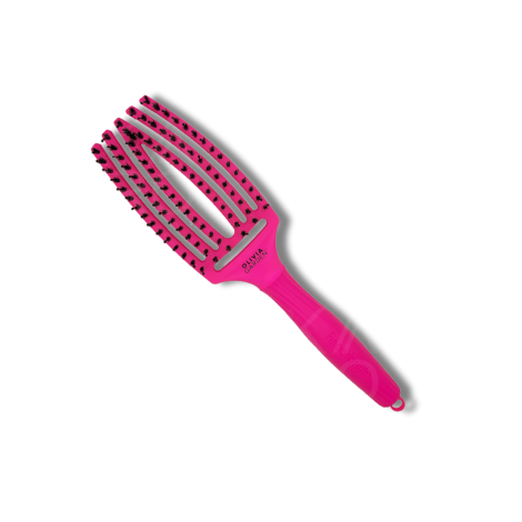 OLIVIA GARDEN FINGERBRUSH COMBO szczotka z włosiem dzika M | Neon Pink